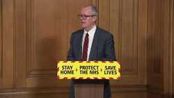 Patrick Vallance answering questions at Downing Street press briefing News Clip