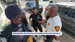 Bridgeport police step up walking patrols during hot days of summer News Clip