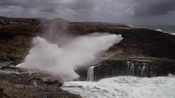 Curacao - Boka Pistol Stock Footage
