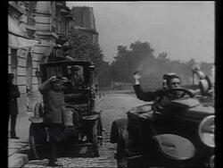 High society in Paris, early 20s - fun in cars, diners in Maxim's, gossip at a wedding Stock Footage