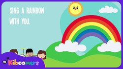 I Can Sing a Rainbow | Rainbow Song | Song Lyrics | Children Song | The Kiboomers Instructional Video