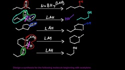 Mixture of Reduction Practice Problems in OCHEM Instructional Video