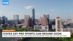 State Governors Say Pro Sports Can Return, But Without Fans News Clip