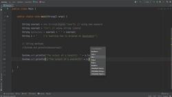 Fundamentals Of Object-Oriented Programming: Java and IntelliJ - String Methods Instructional Video