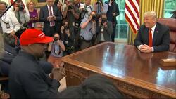 Trump, Kanye meet in Oval Office spectacle News Clip