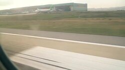 Airplane landing at Sabiha Gökçen Airport Stock Footage