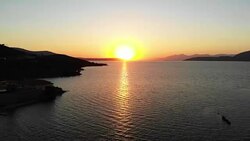 Sunset Around Lake Bafa Stock Footage