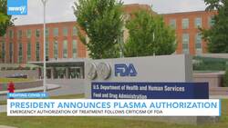 President Trump Announces Emergency Authorization For Plasma Treatment News Clip