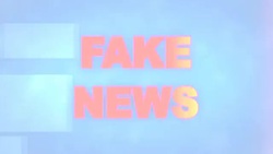 dynamic background animation of the Fake News title page Stock Footage
