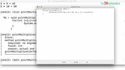 Learn Java from Scratch - A Beginner's Guide - Step 08 - Print Multiplication Table with a Parameter and Method Overloading Instructional Video