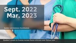 More than half of Quebec nursing students are failing the licensing exam News Clip