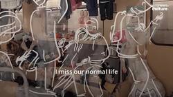 Meet the Ukrainian artist creating images of hope amongst the rubble of Kharkiv News Clip