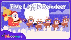 Five Little Reindeer | The Kiboomers | Kids Songs | Christmas Songs for Kids Instructional Video