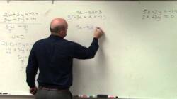 ALG2 How to apply elimination and multiplying one equation to solve Instructional Video