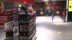 Customers social distancing in Man Utd megastore News Clip