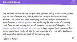 Using shifts in focus and single paragraph outlines to plan descriptive writing Instructional Video