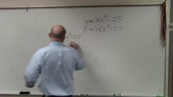 Using the square root method to solve a quadratic equation Instructional Video