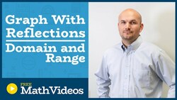 Master Graphing Logarithmic equations with reflections then determine the domain and range Instructional Video