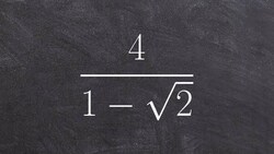 Learn how to divide a number by a binomial with a radical number Instructional Video