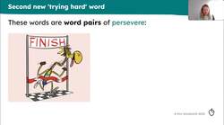 Rich vocabulary associated with trying hard Instructional Video