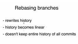 Complete Git Guide: Understand and Master Git and GitHub - Introduction to Rebasing Instructional Video