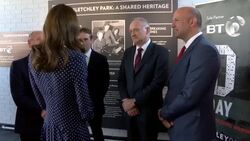 The Duchess of Cambridge visits D-Day Exhibition at Bletchley Park News Clip