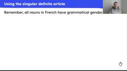 The person or a person? Singular definite articles 'le' and 'la' Instructional Video