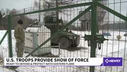 U.S. Troops Setting Up Camp In Poland, Miles From Ukraine Border News Clip