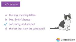 Adding Modifiers to Noun Phrases for Descriptive Writing Instructional Video