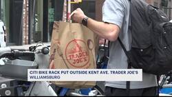 'It might save my life.' Citi Bike rack moved to outside Kent Avenue Trader Joe's News Clip