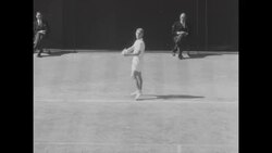 Lew Hoad and Shirley Fry win the 1956 Wimbledon championships News Clip