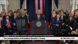 Trump lays out his plan for executive orders during inauguration speech News Clip