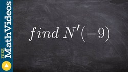 Given two functions that are inverses find the derivative Instructional Video
