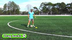 Advanced skills: Drag backs + drag & touch | Soccer skills in PE (grade K-6) Instructional Video