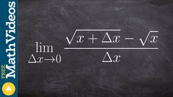 Use the definition of a derivative to evaluate the limit Instructional Video