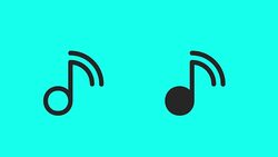 Online Music Icons - Vector Animate Stock Footage