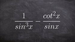 Simplify by combining two rational trigonometric expressions Instructional Video