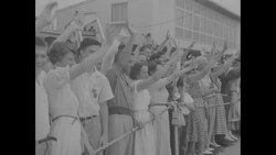 US President Dwight Eisenhower returns to Washington, DC, after Big Four meeting in Geneva News Clip