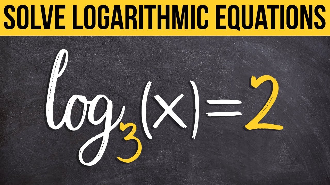 Solve Logarithmic Equation by Exponentiating | Maths