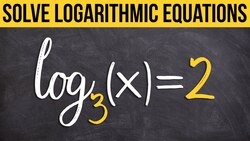 Solve Logarithmic Equation by Exponentiating Instructional Video
