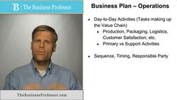 Business Plan - Operations Instructional Video