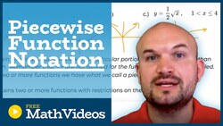 Define Piecewise Function Notation Instructional Video
