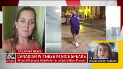 Interview with Canadian witness to Nice terror News Clip