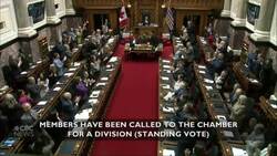#TheMoment a B.C. politician cast a budget vote hours after giving birth News Clip