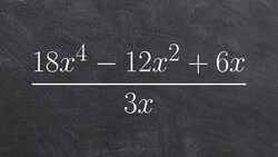 Learn how to divide a monomial into a polynomial Instructional Video