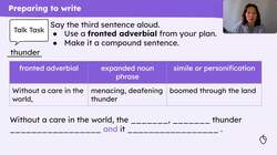 Writing a stormy scene Instructional Video