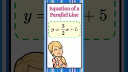 Write the Equation of a Parallel Line HS.A-CED.A.2 Instructional Video