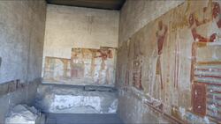 Egypt, Abydos - Temple of Rameses II Stock Footage