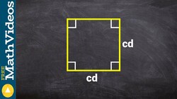 Multiply monomials to find the area of a square Instructional Video