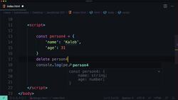 Learn JavaScript from Scratch JavaScript for Everyone - Deleting Object Properties Instructional Video